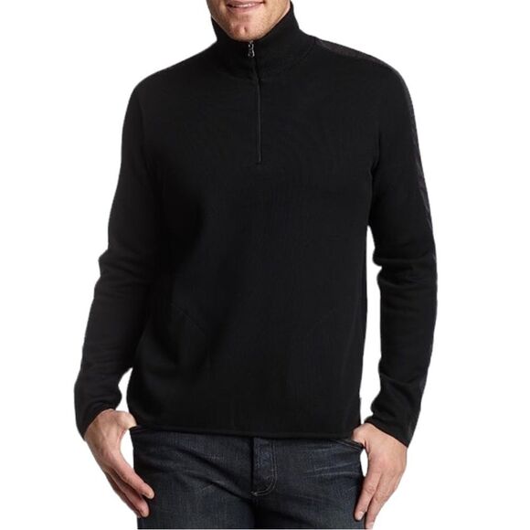 HUGO BOSS Sondrio Mock Neck Quarter Zip Pullover L - Picture 10 of 10